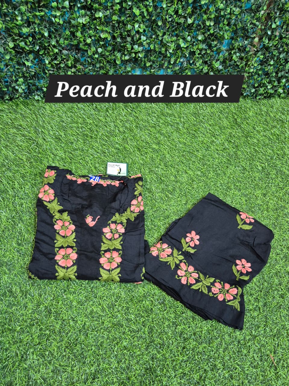 kids modal set chikankari kurti