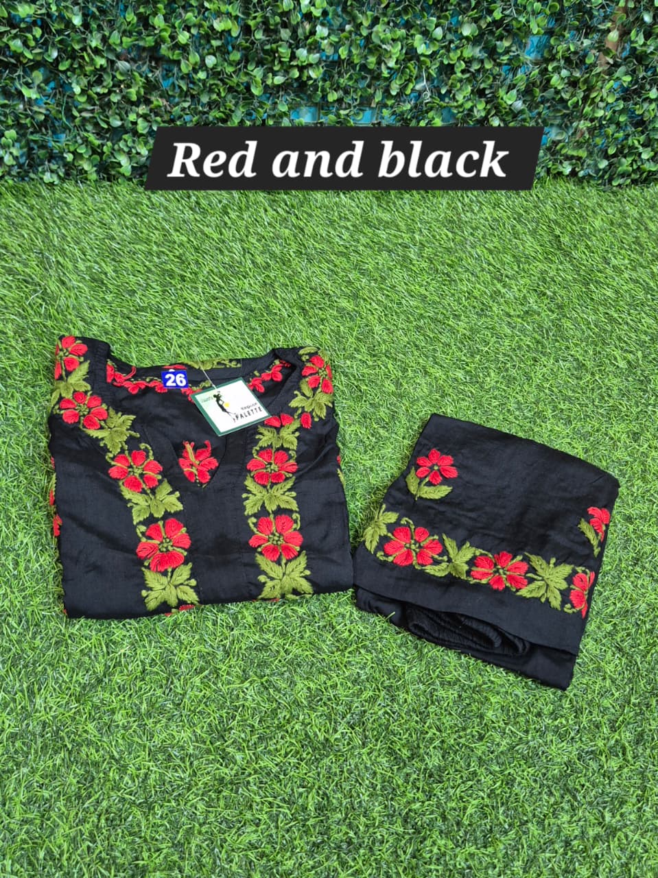 kids modal set chikankari kurti