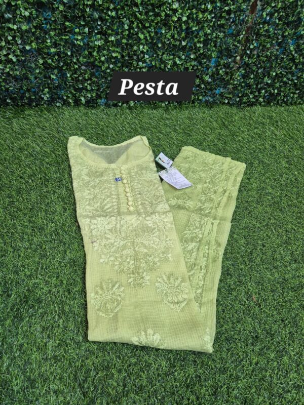Kota cotton chikankari kurti