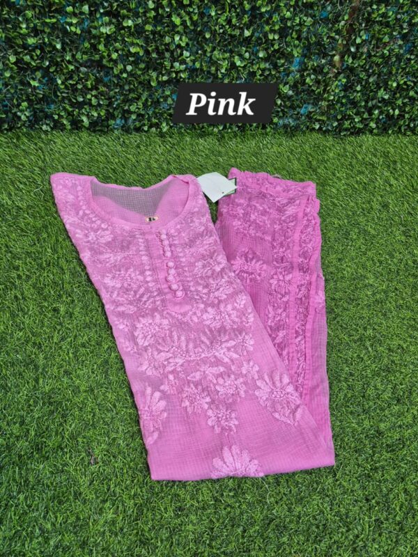 Kota cotton chikankari kurti