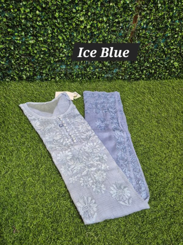Kota cotton chikankari kurti