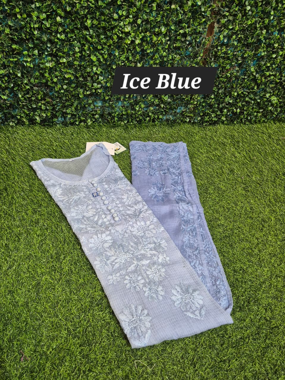 Kota cotton chikankari kurti