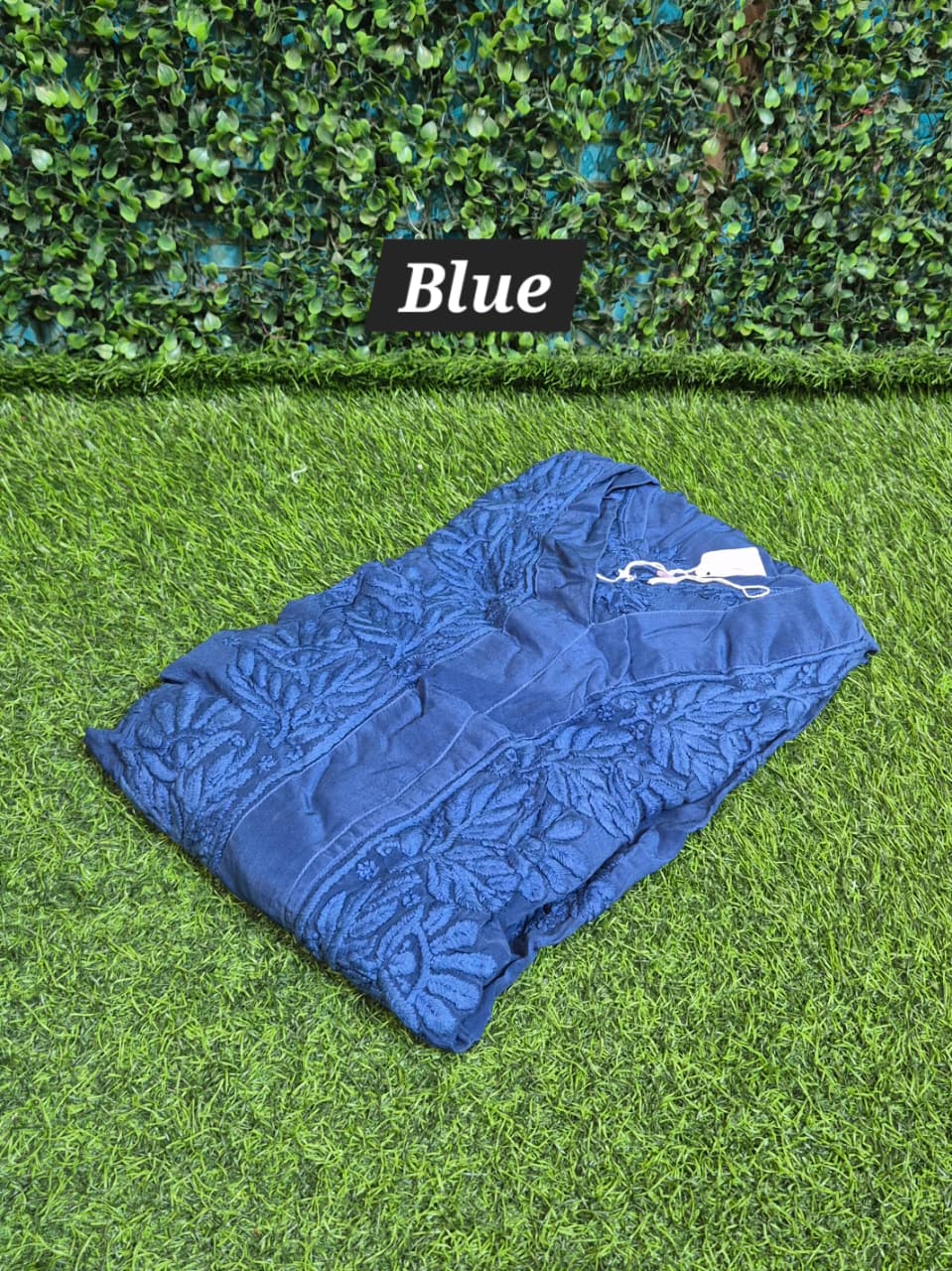 Crepe silk a line flared sleeves