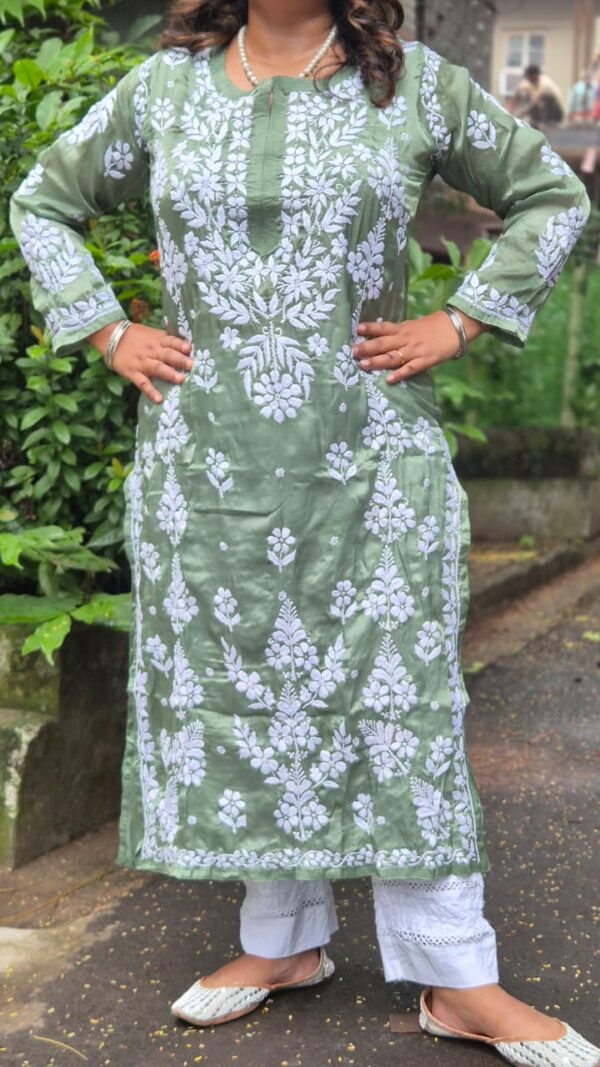 Jannat febric chikankari heavy work