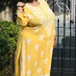 Modal Heavy Work Plus Size Kurti for Women – Premium Lucknowi Chikankari