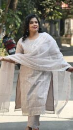 Kota 3-Piece Kurti Set With Full Embroidered Kurti And Heavy Dupatta