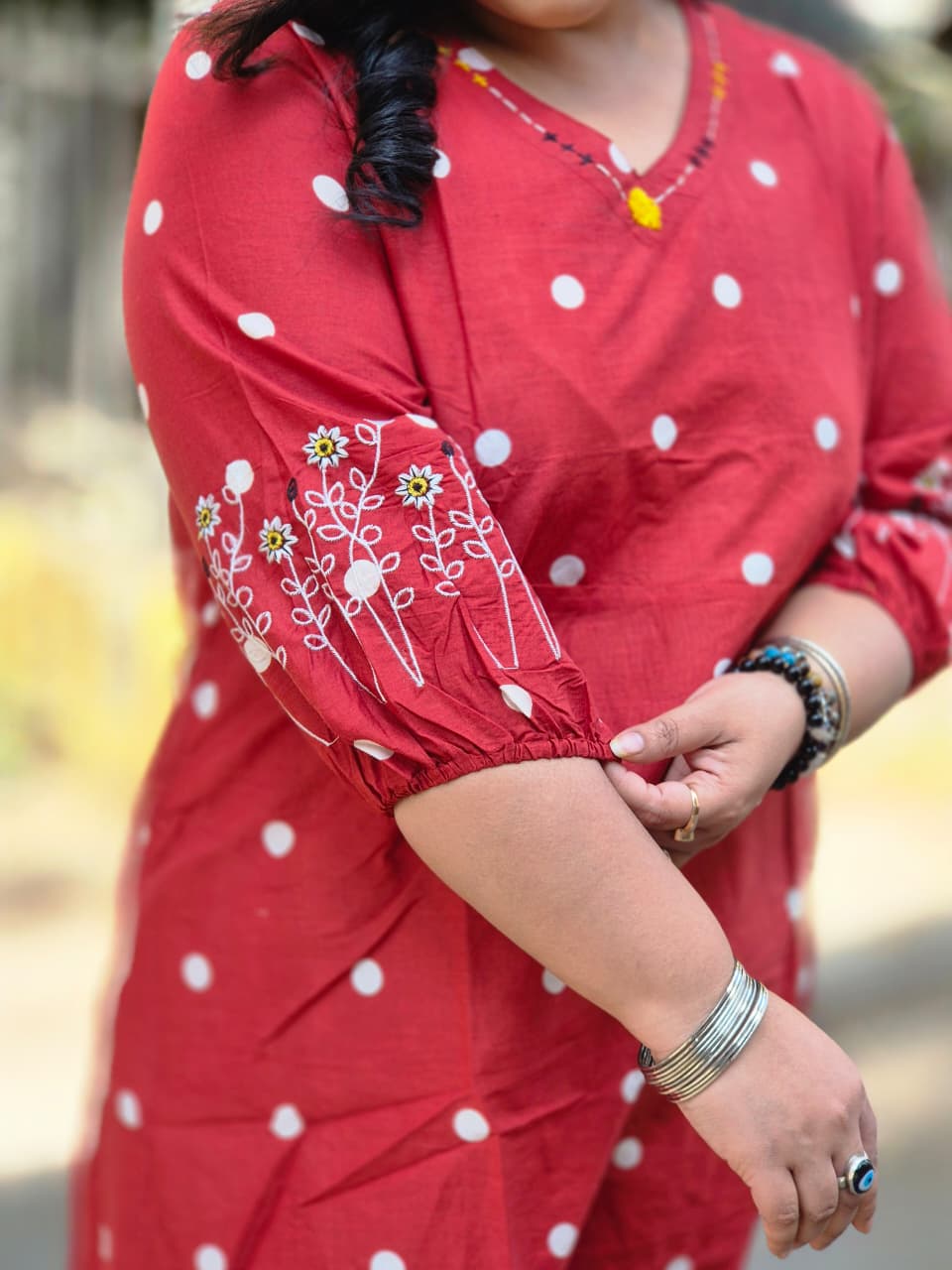 Polaka dot one piece dress