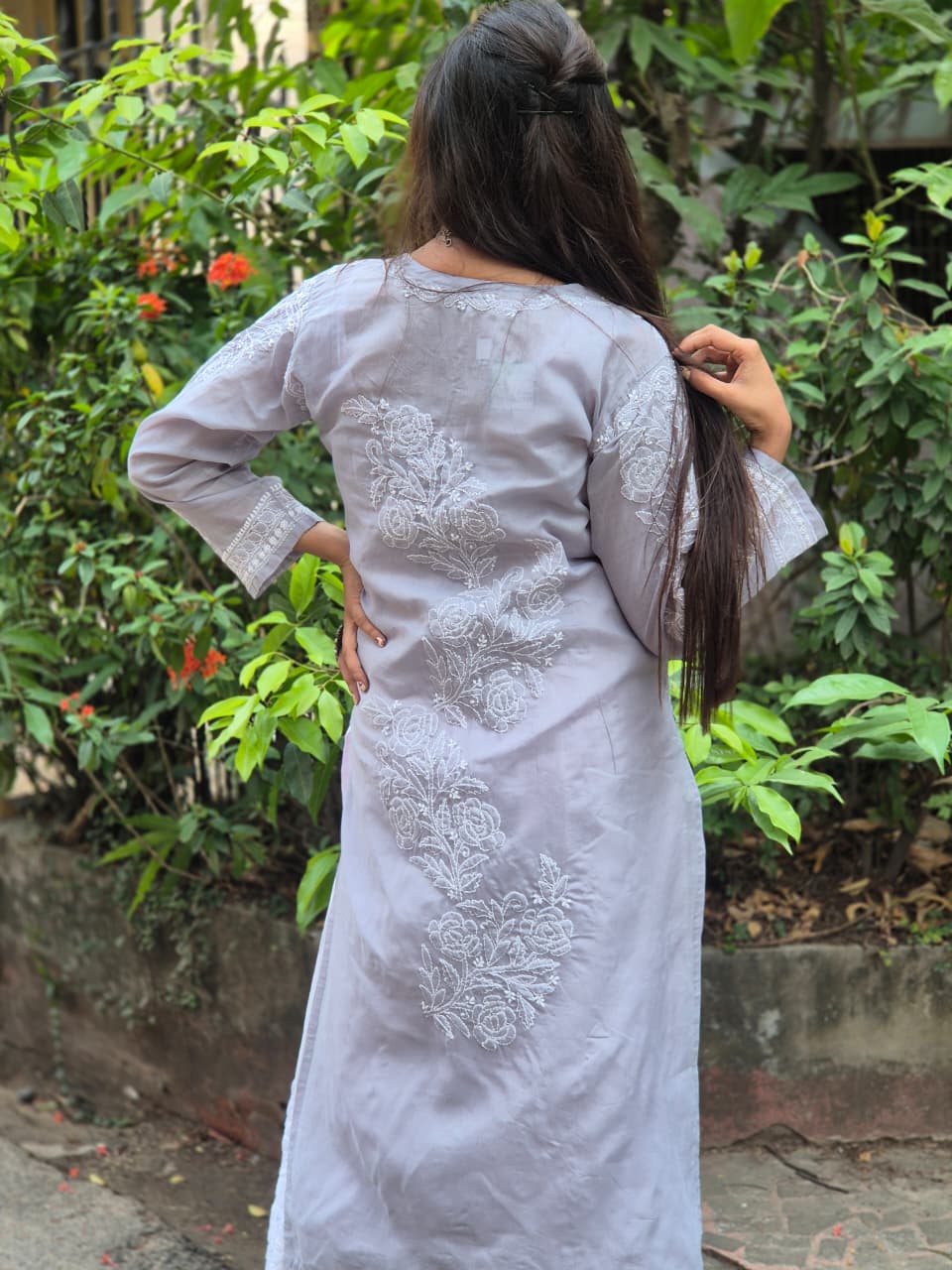 Voile Cotton Design Pannel Kurti