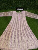 Lucknowi Chikankari Embroidery Georgette Anarkali Kurti - Image 7