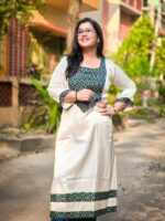Flare Sleve Modal Patch Work Kurti - Image 2