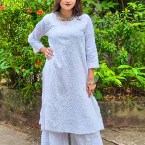 Mul Mul Cotton Full Jaal Kurti