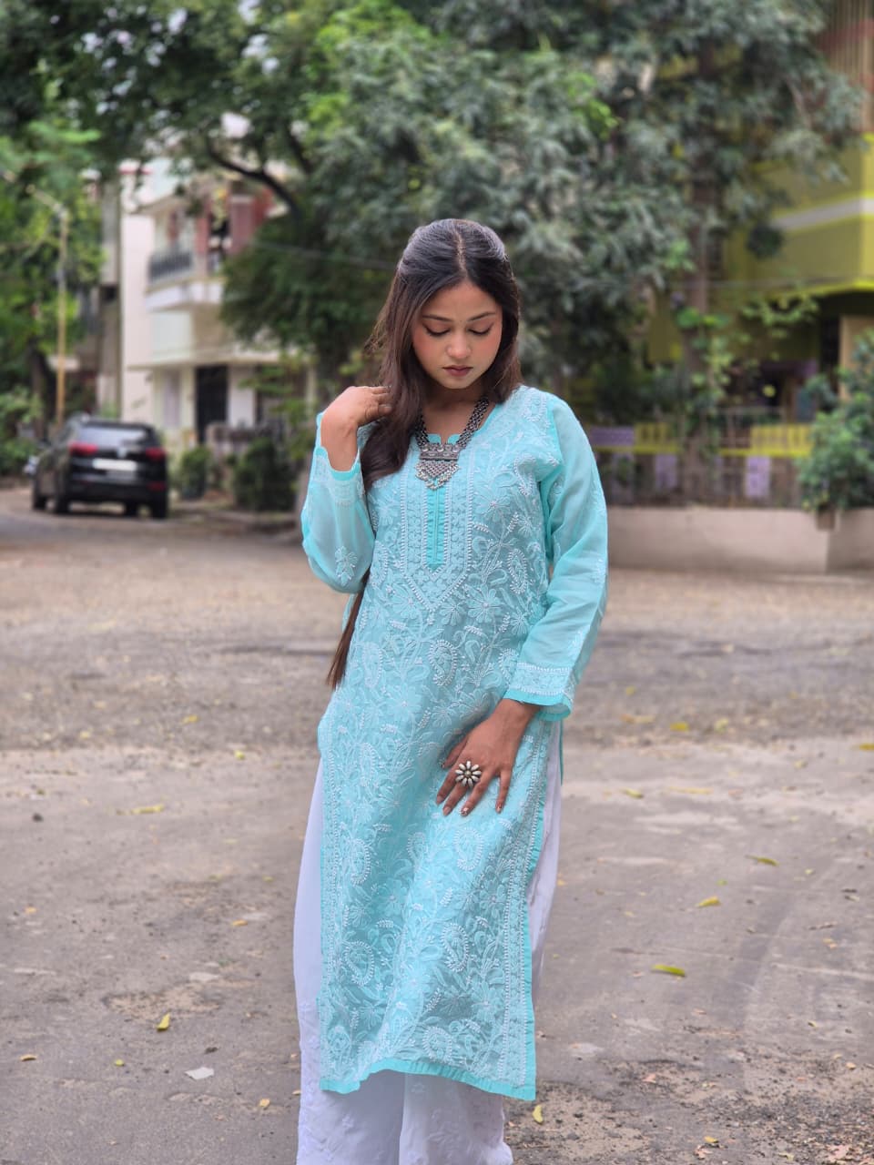 Voil Cotton FullJaal Kurti