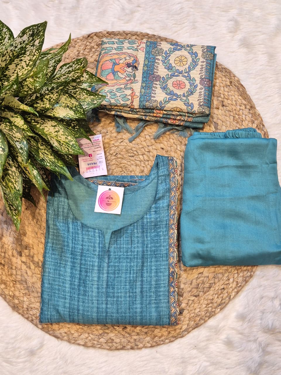 Modal Cord Pipin Collar Kurti