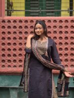 Mul Cotton 3 Piece Set With Patch Work - Image 6