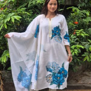 Linen Digital Print 3 Piece Set