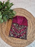 Mashroo Mirror Work Collar Kurti - Image 6