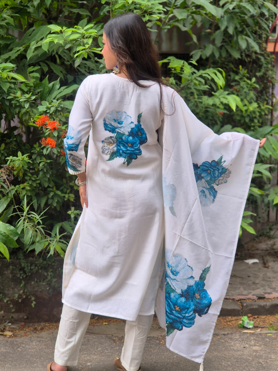 Linen Digital Print 3 Piece Set