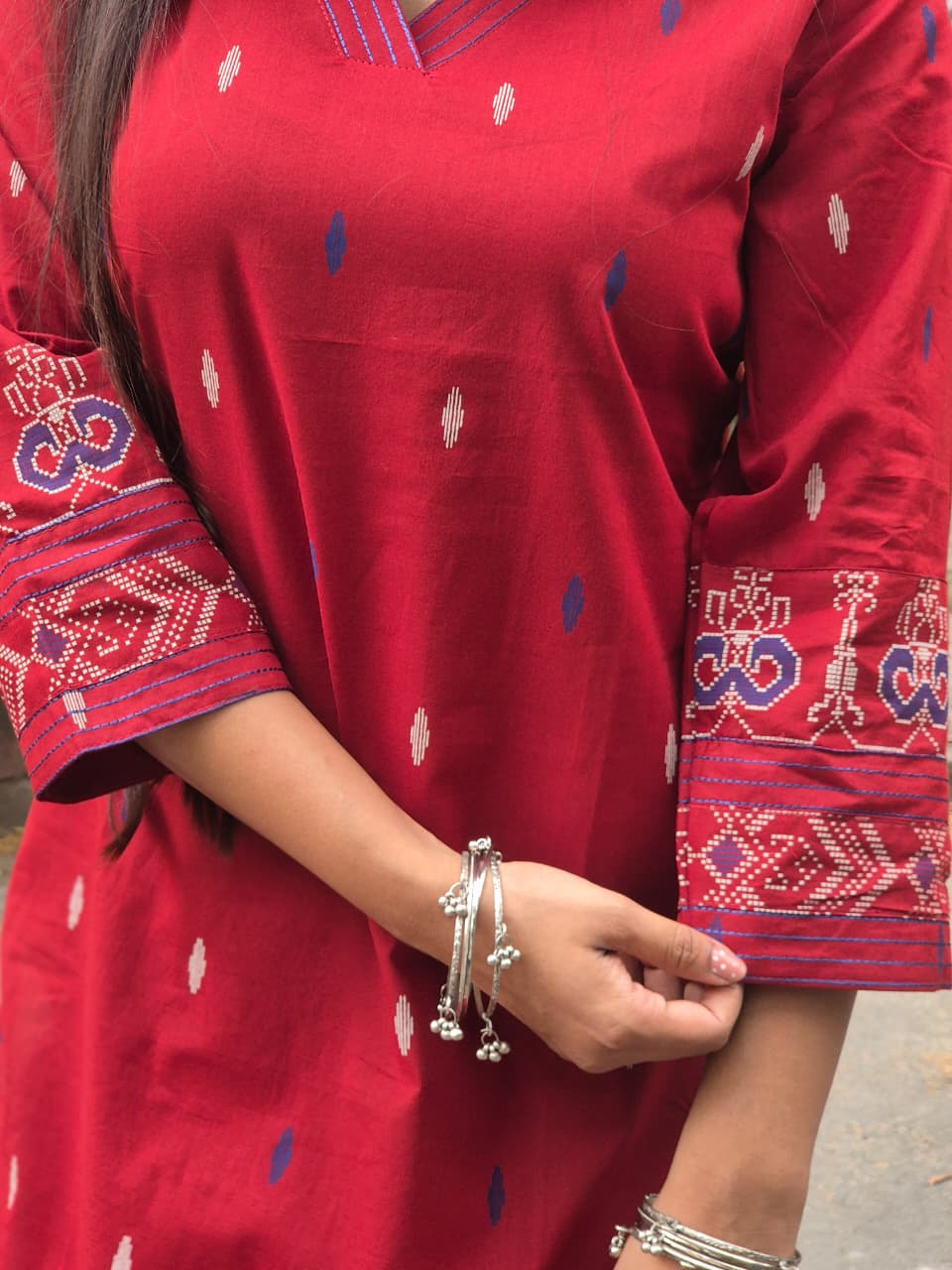 Cotton Ikkat Print 2 Piece Set