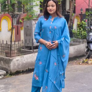 Mul Chanderi 3 Piece Set