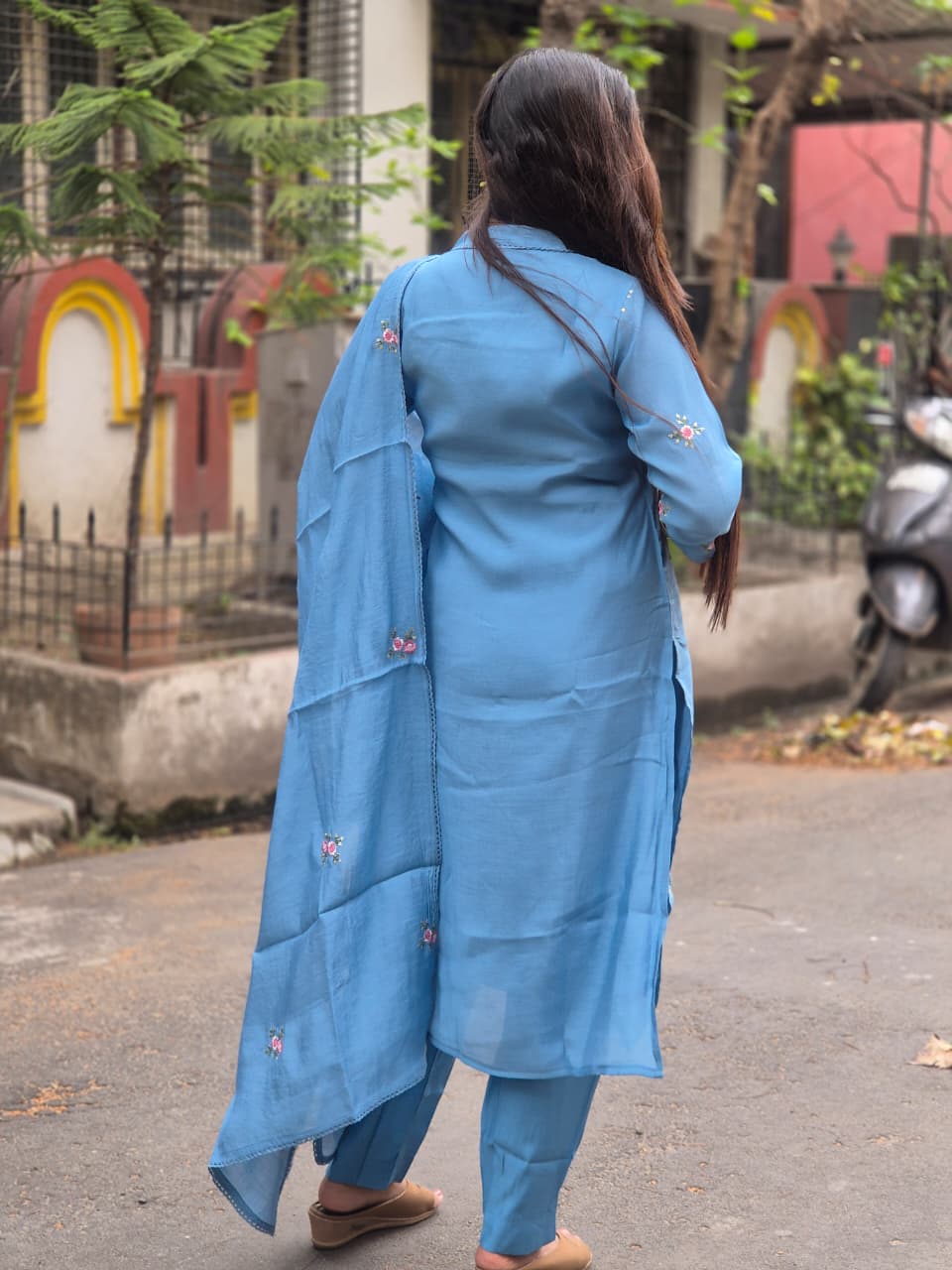 Mul Chanderi 3 Piece Set