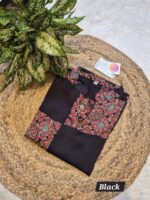 Hand block Modal Chines Collar Kurti - Image 4
