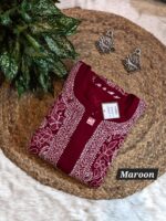 Chikankari Gorgette Full jal Kurti - Image 9