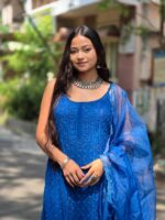Viscose 3D Noodles Strap 3 Piece Kurti - Image 4