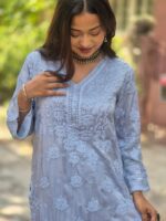 Satin Modal 3D Kurti Set - Image 3