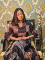 Hand block Modal Chines Collar Kurti - Image 3