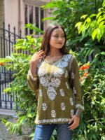 Chikankari Modal Short Top - Image 3