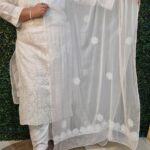 Chikankari Chiffon Dupatta