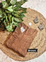 Chikankari Viscose Resham Bakhiya Work - Image 7