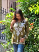 Chikankari Modal Short Top - Image 2