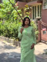 Chikankari Gorgette Full jal Kurti - Image 2