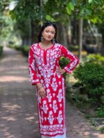 Chikankari Modal Hevy Work Kurti