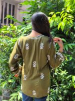Chikankari Modal Short Top - Image 4