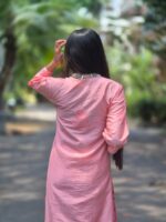 Chanderi self Kurti 2 Piece Set - Image 3