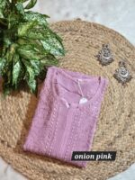 Chikankari Viscose Resham Bakhiya Work - Image 6