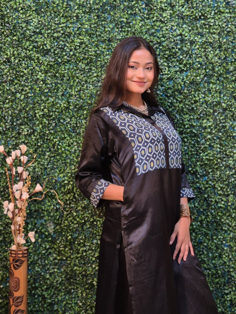 Mashroo Modal patch collar kurti