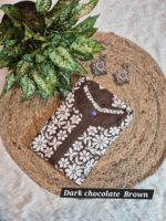 Chikankari Modal Hevy Work Kurti - Image 6