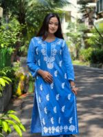 Chikankari Mulmul Cotton Ombre 2 Piece Set - Image 3
