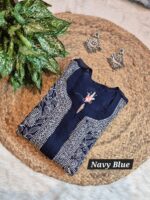 Chikankari Gorgette Full jal Kurti - Image 6