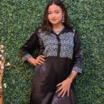 Mashroo Modal  patch collar kurti
