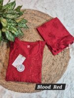 Chanderi self Kurti 2 Piece Set - Image 9