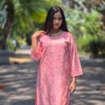 Chanderi self Kurti 2 Piece Set