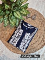 Chikankari Modal Heavy Glass Neck Kurti - Image 4