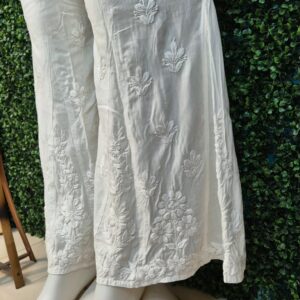 Rayon Chikankari Plazzo (Free Size)