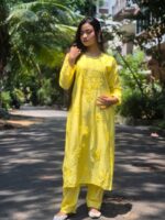 Chikankari Chanderi Set