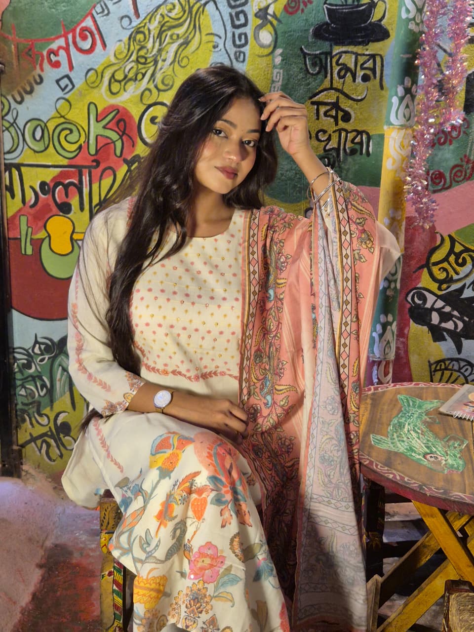 Digital print cotton 3pc set