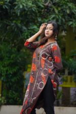 Natural Mirror Work Kurti